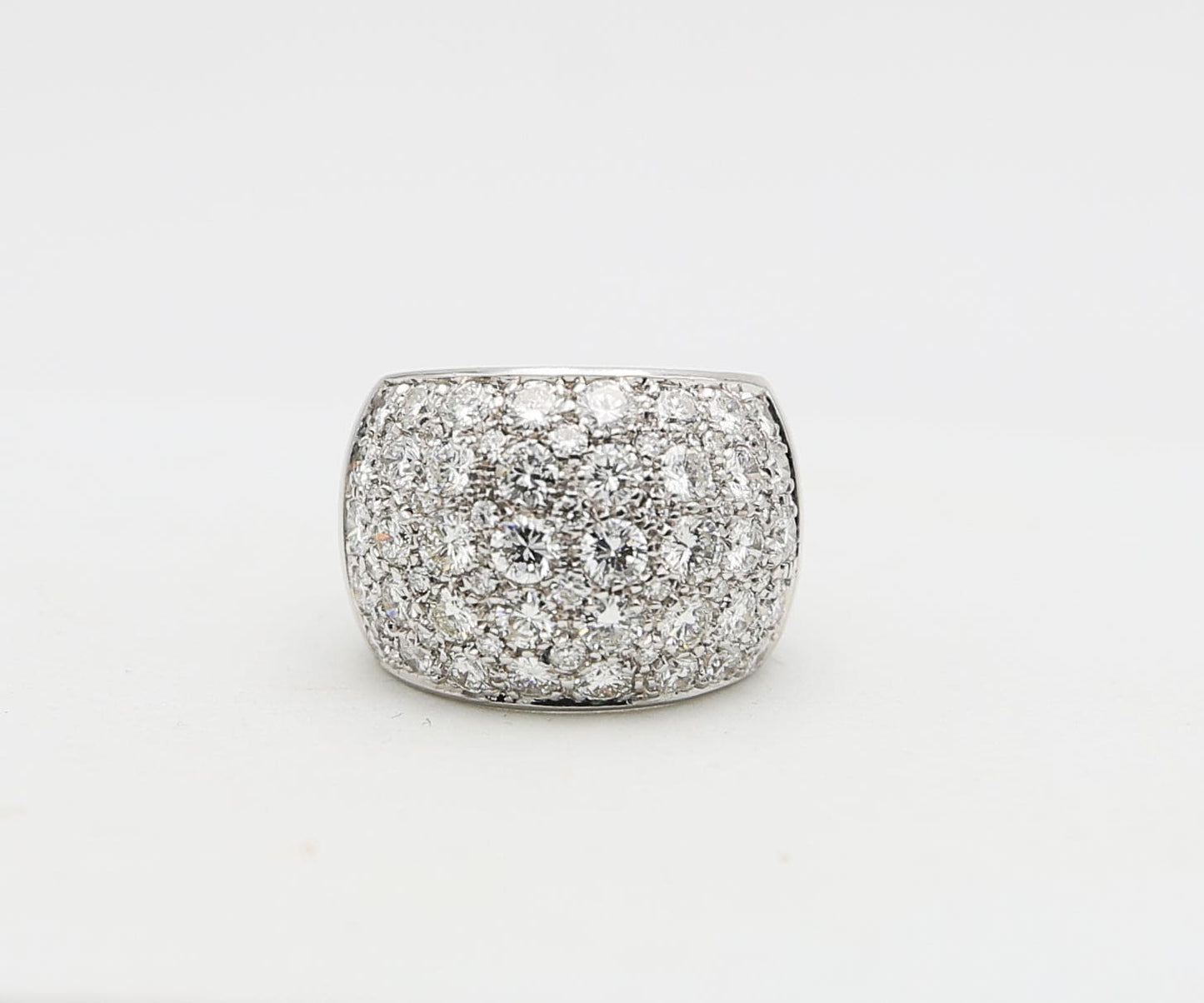 Anello fascia oro e diamanti