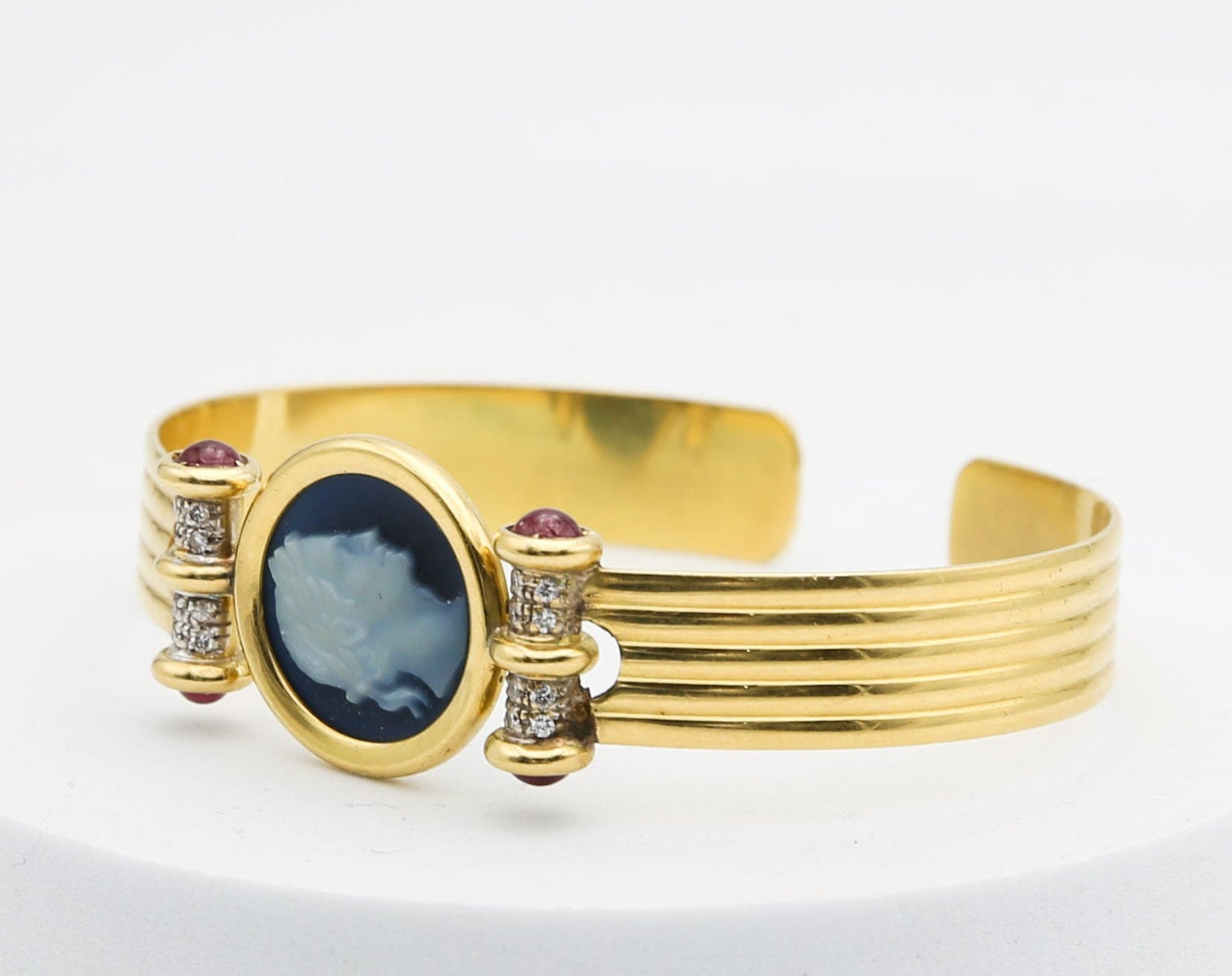 Bracciale vintage oro brillanti e rubini