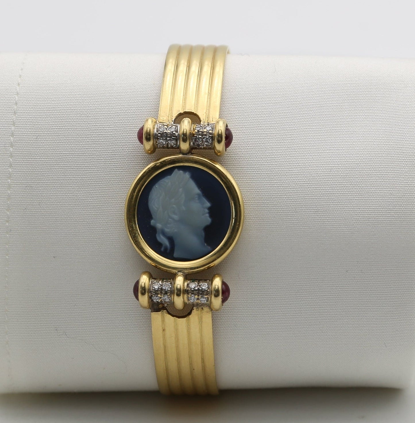 Bracciale vintage oro brillanti e rubini