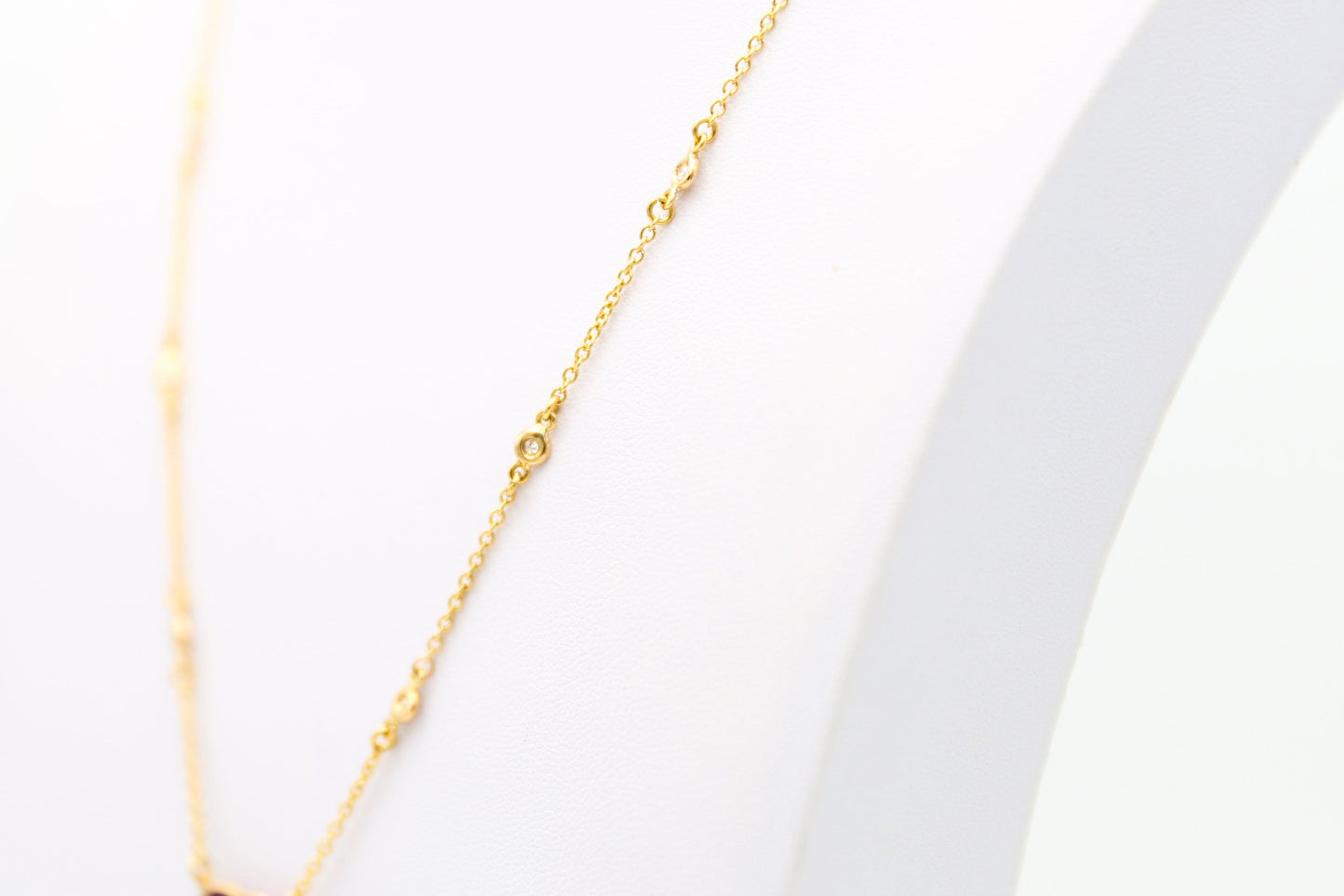 Collana in oro con ametiste e diamanti