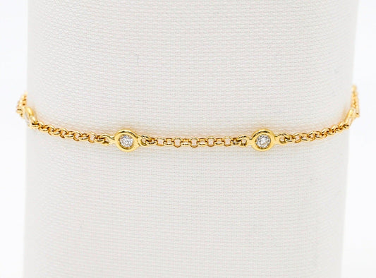 Bracciale oro e diamanti
