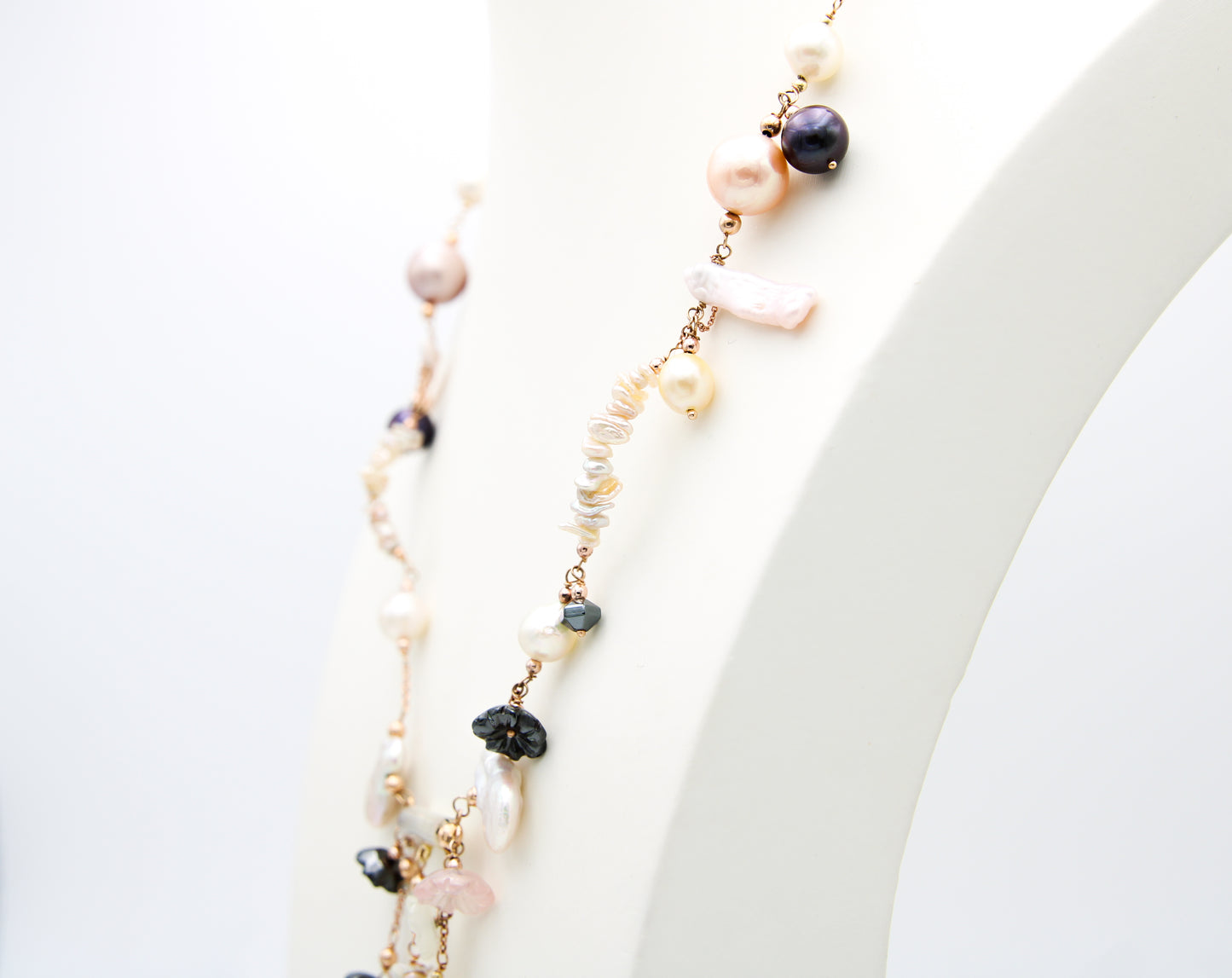 Collana oro e perle